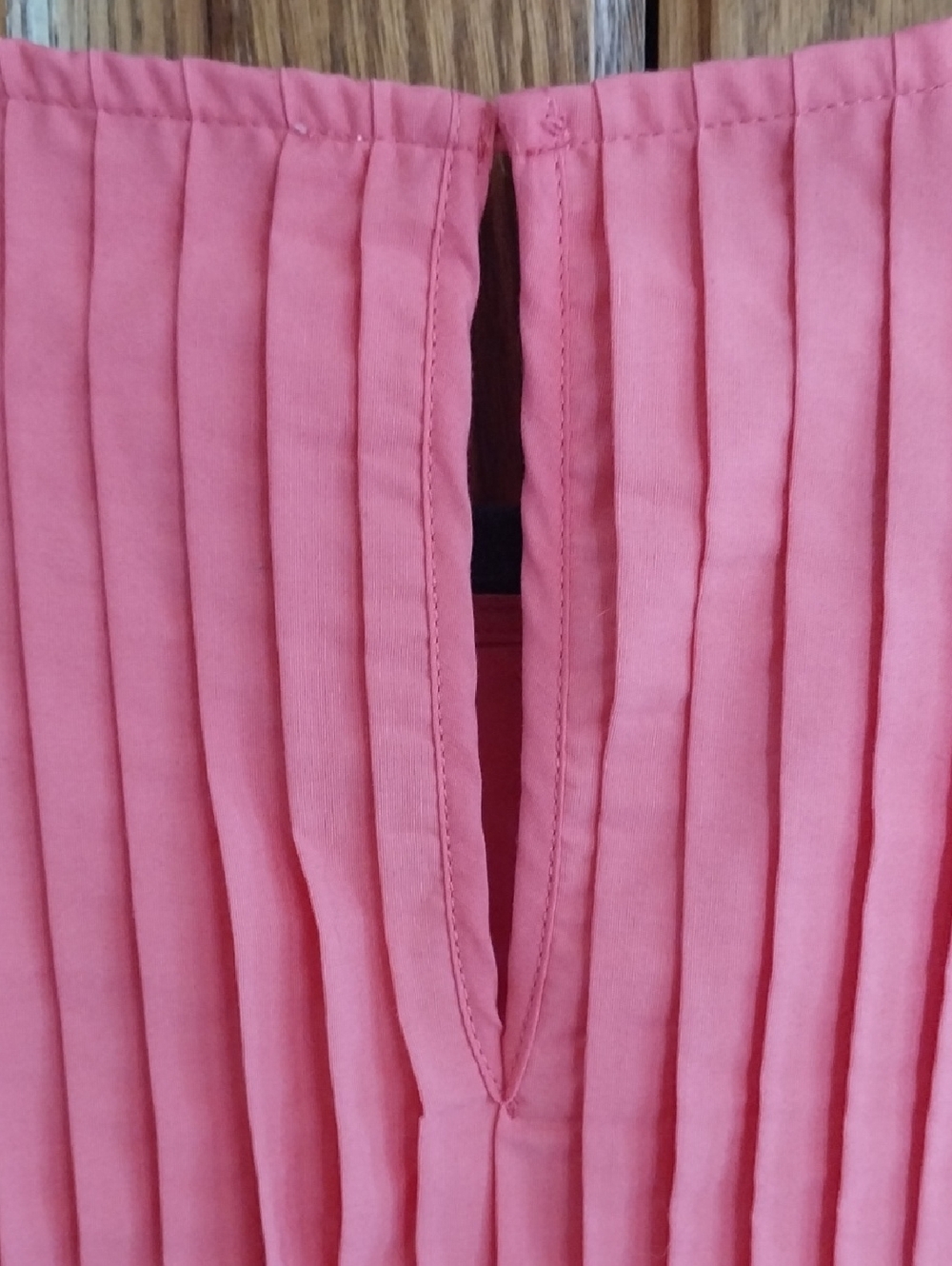 Free Assembly NWT Women's Sleeveless Pleated Mini Dress Size X-Large Pink Melon - Picture 8 of 11
